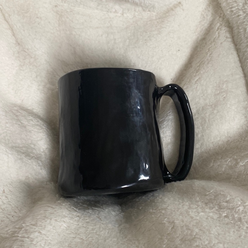 handmade black mug